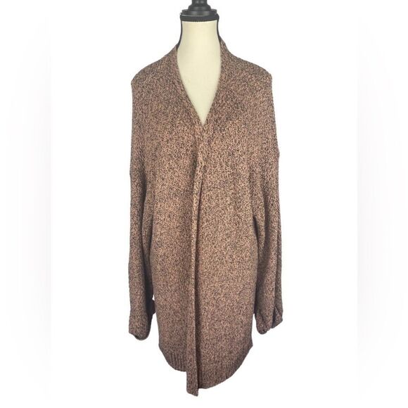 H&M Women’s Open Front Marled Knit Side Slit Cardigan Sweater Size: M/L - Picture 1 of 5